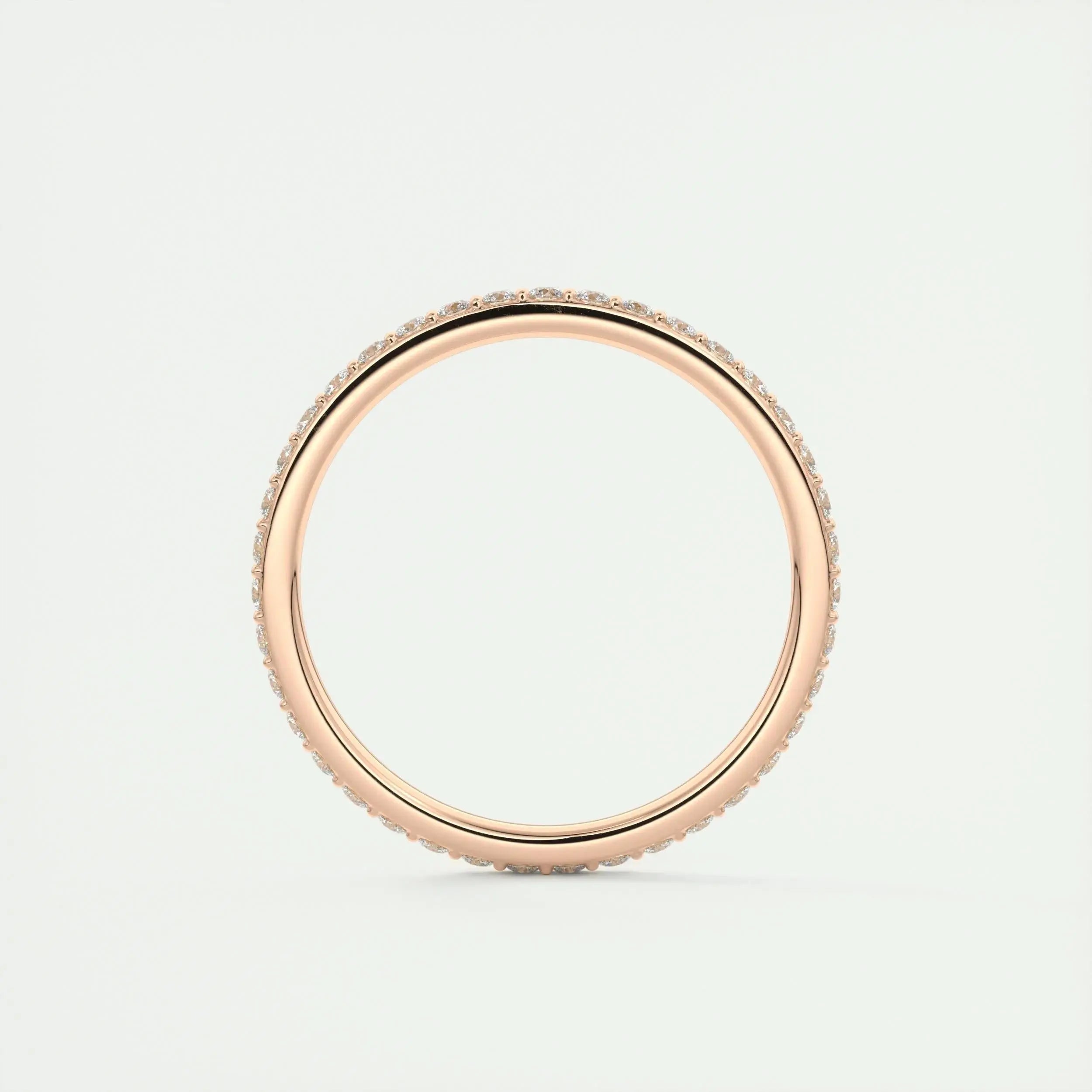 1.5mm Round EF- VVS Lab Grown Diamond Full Eternity Wedding Band