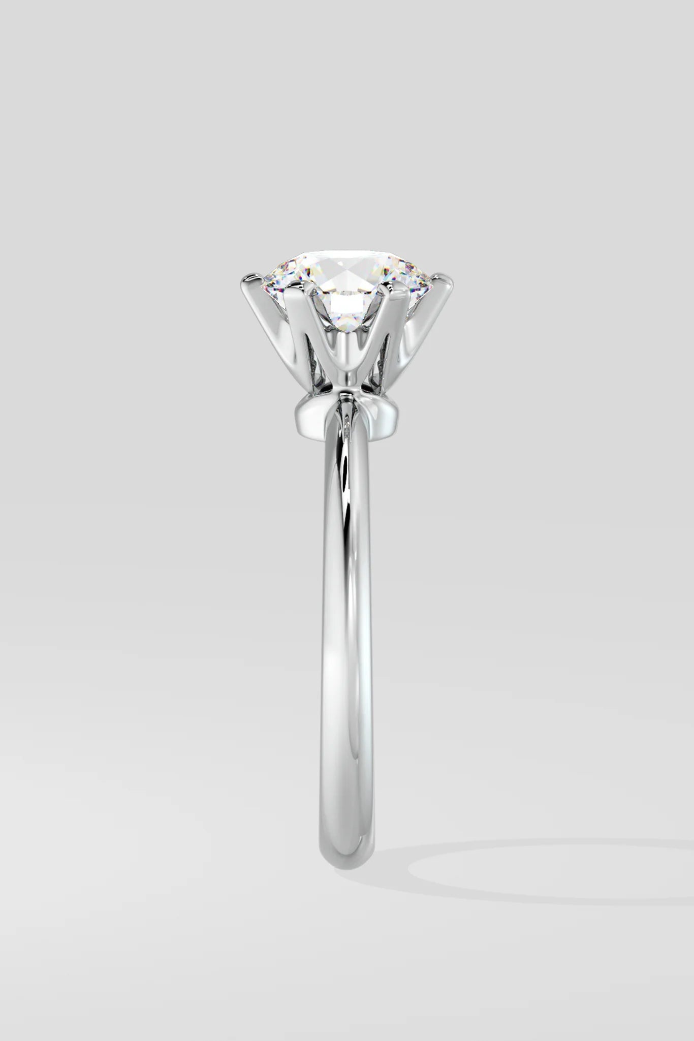 1.5 CT Round Cut Lab Grown Diamond Solitaire Simple Daily Wear Women's Ring
