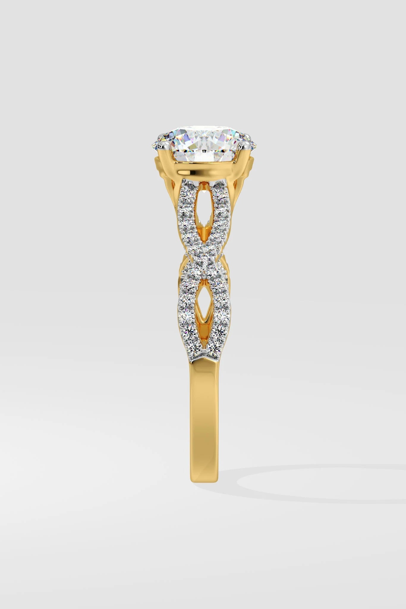 Round 1.5 CT Lab Grown Diamond Eternity Band Solitaire Daily Wear Ring