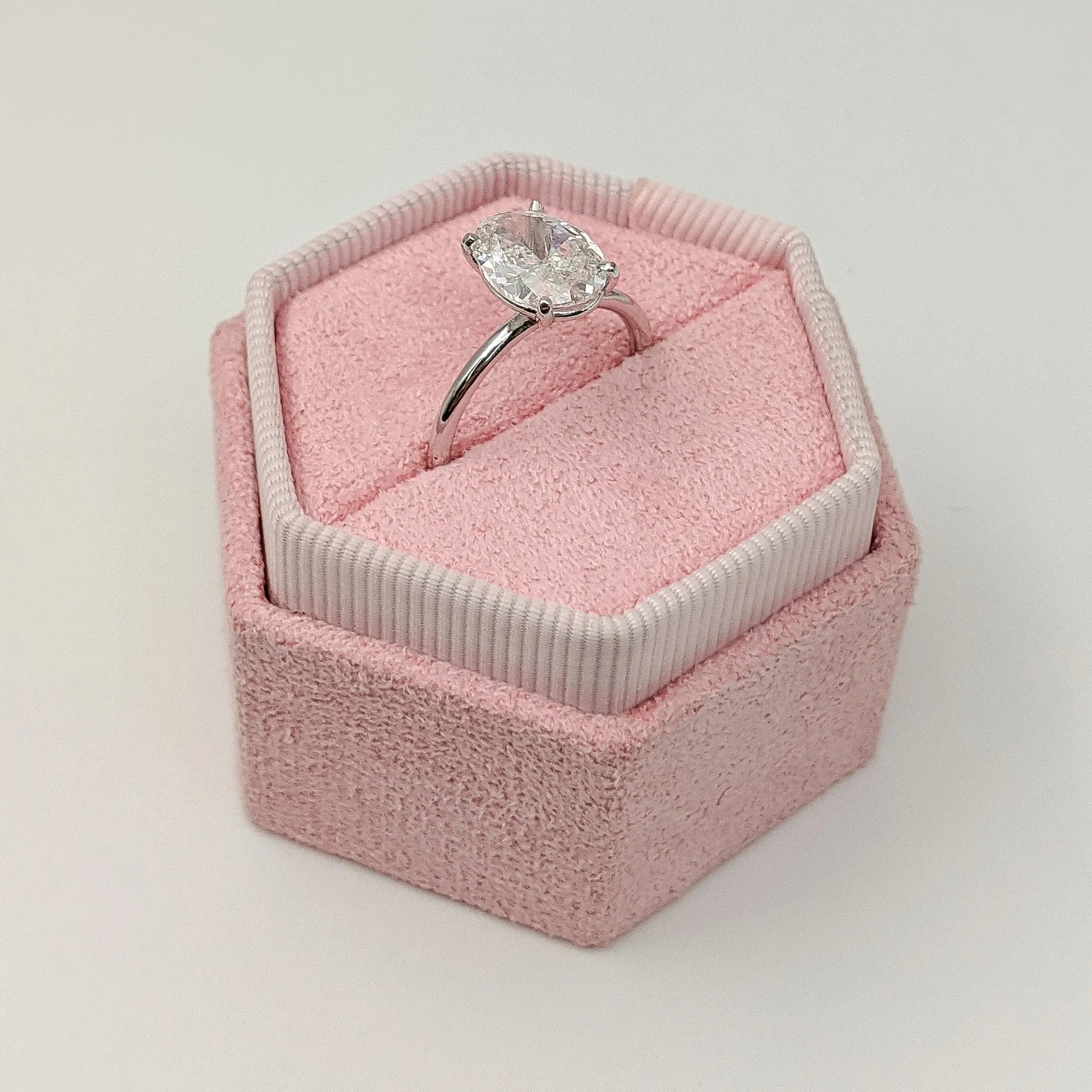 2.0 ct Oval D- VVS Lab Grown Diamond Solitaire Engagement Ring