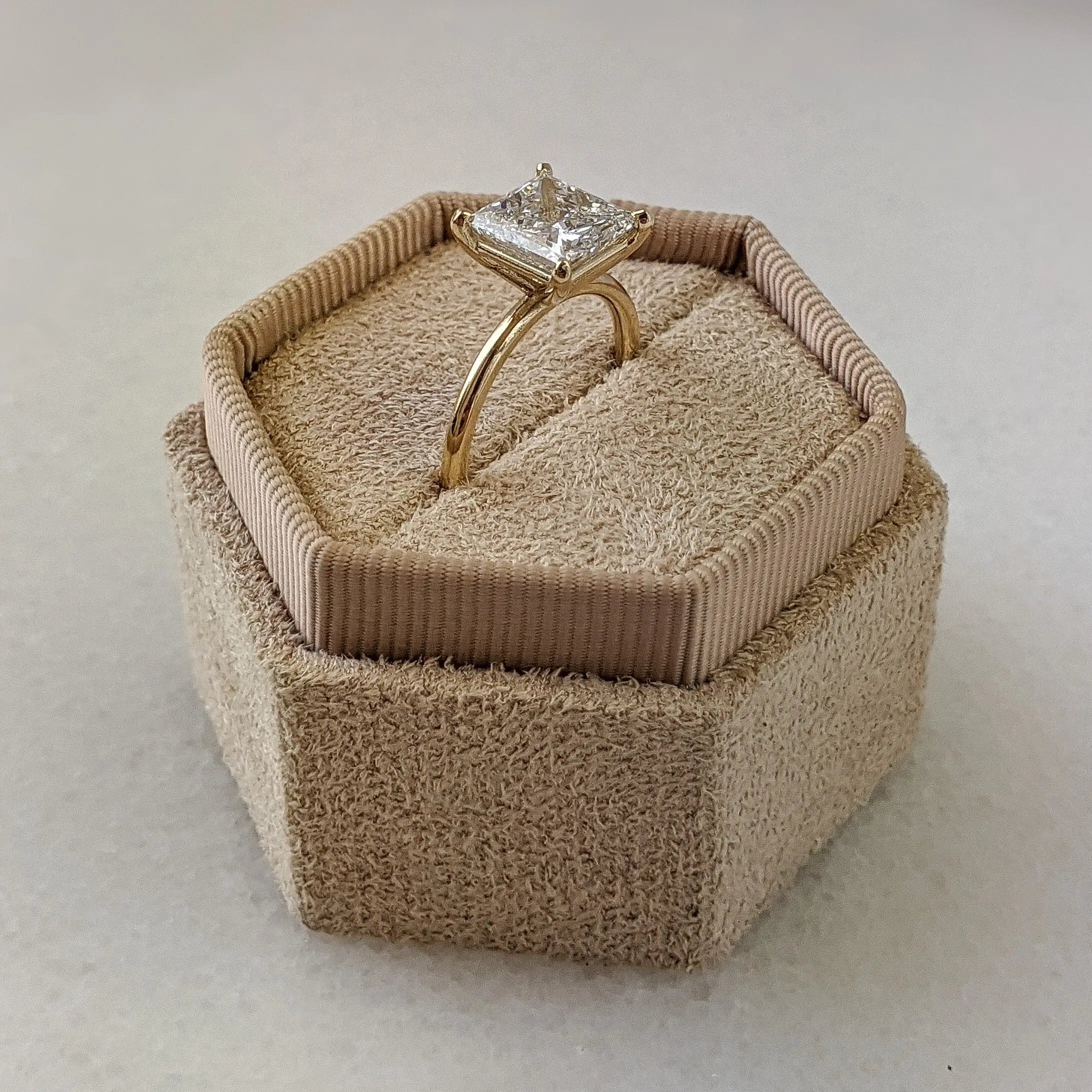 2.50 ct Princess D-VVS Lab Grown Diamond Solitaire Engagement Ring