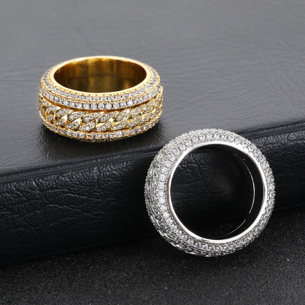 925 Silver Moissanite (VVS) Diamond Cuban Link Custom Ring