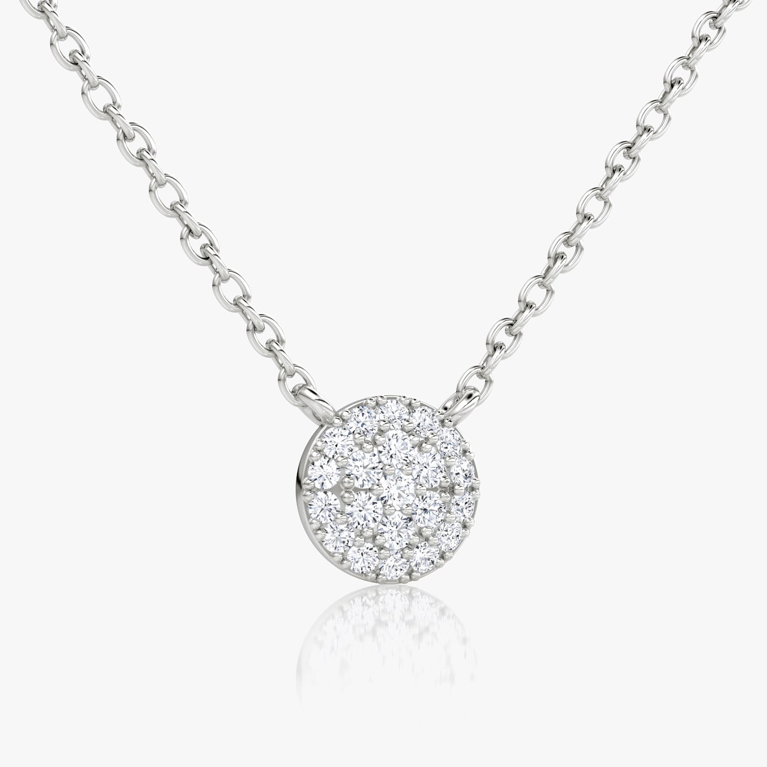 0.10 CTW Round E-VVS Lab Grown Diamond Dainty Cluster Pendant for Women