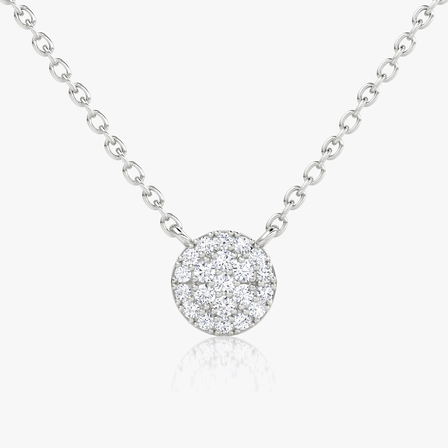 0.10 CTW Round E-VVS Lab Grown Diamond Dainty Cluster Pendant for Women