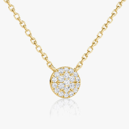 0.10 CTW Round E-VVS Lab Grown Diamond Dainty Cluster Pendant for Women