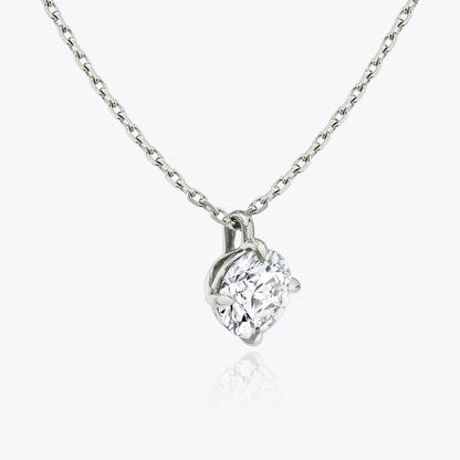 1.0CT Round Solitaire D-VVS Lab Grown Diamond Necklace