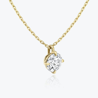 1.0CT Round Solitaire D-VVS Lab Grown Diamond Necklace