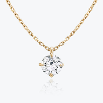 1.0CT Round Solitaire D-VVS Lab Grown Diamond Necklace