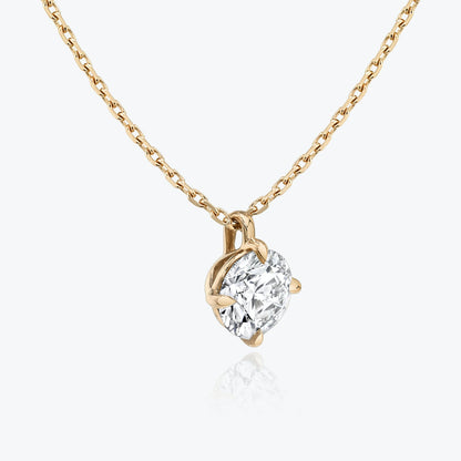 1.0CT Round Solitaire D-VVS Lab Grown Diamond Necklace