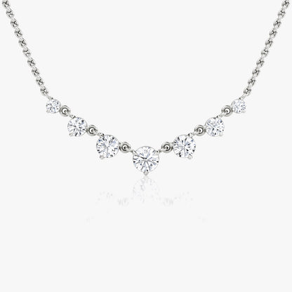 Round Cut Solitaire E-VVS Lab Grown Diamond Necklace