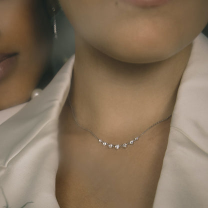 Round Cut Solitaire E-VVS Lab Grown Diamond Necklace