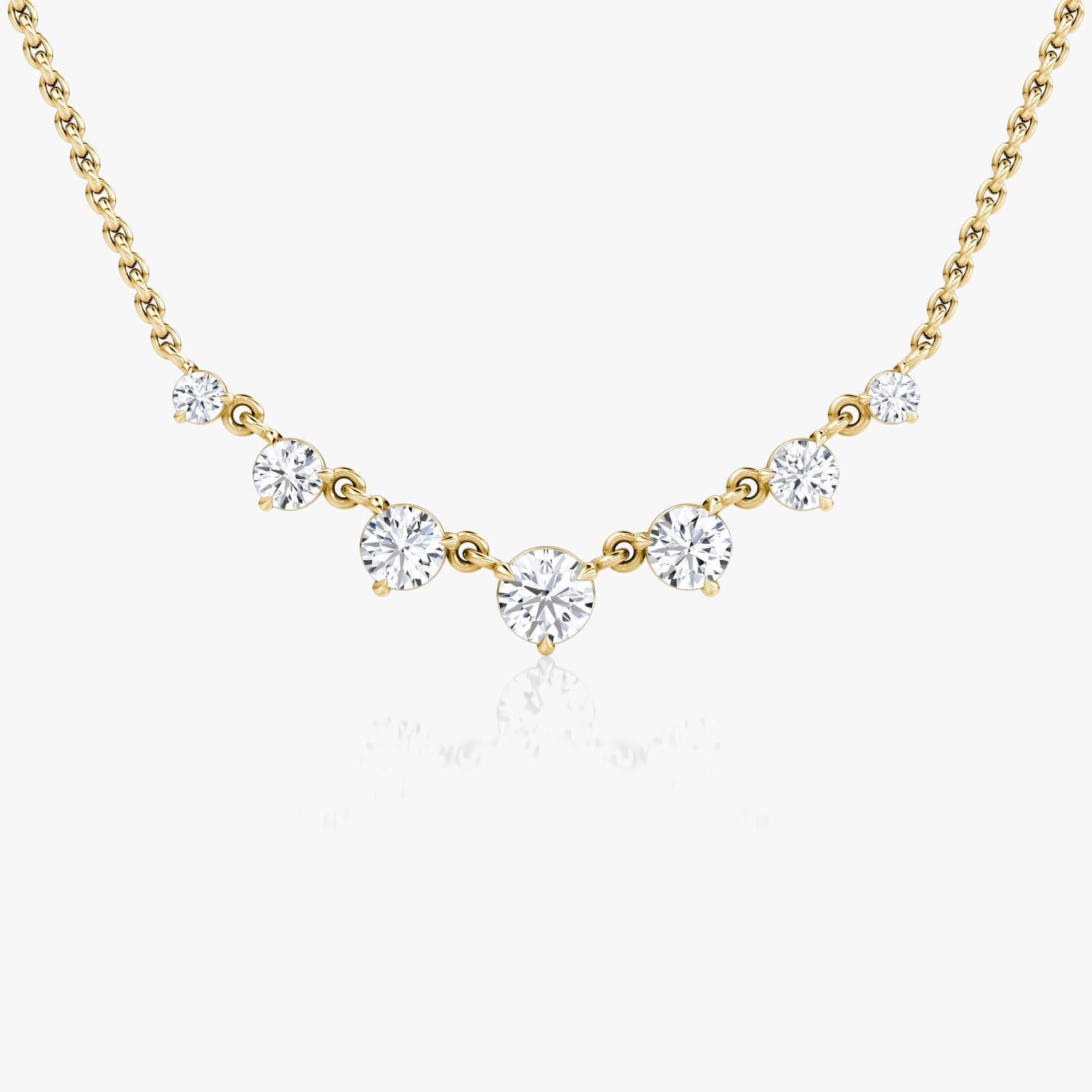 Round Cut Solitaire E-VVS Lab Grown Diamond Necklace