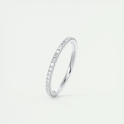 1.5mm Round EF- VVS Lab Grown Diamond Full Eternity Wedding Band