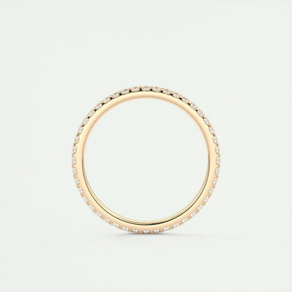 1.5mm Round EF- VVS Lab Grown Diamond Full Eternity Wedding Band