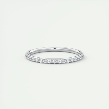 1.5mm Round EF- VVS Lab Grown Diamond Full Eternity Wedding Band
