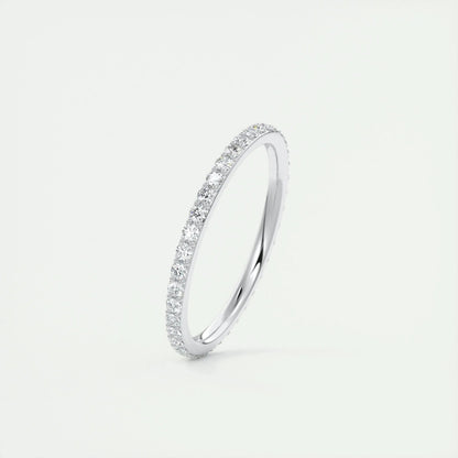 1.5mm Round EF- VVS Lab Grown Diamond Full Eternity Wedding Band