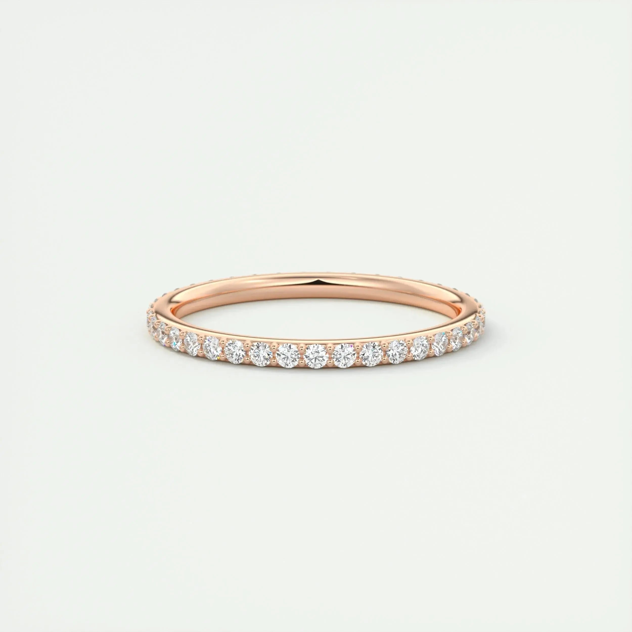 1.5mm Round EF- VVS Lab Grown Diamond Full Eternity Wedding Band