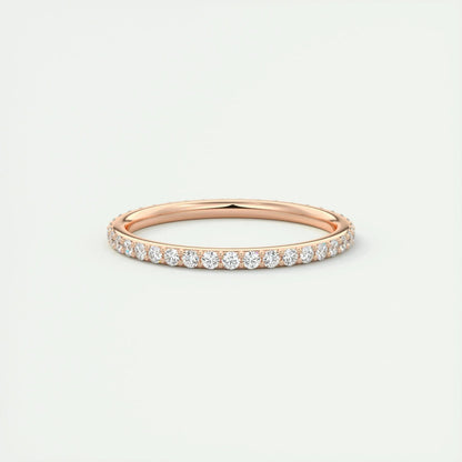 1.5mm Round EF- VVS Lab Grown Diamond Full Eternity Wedding Band