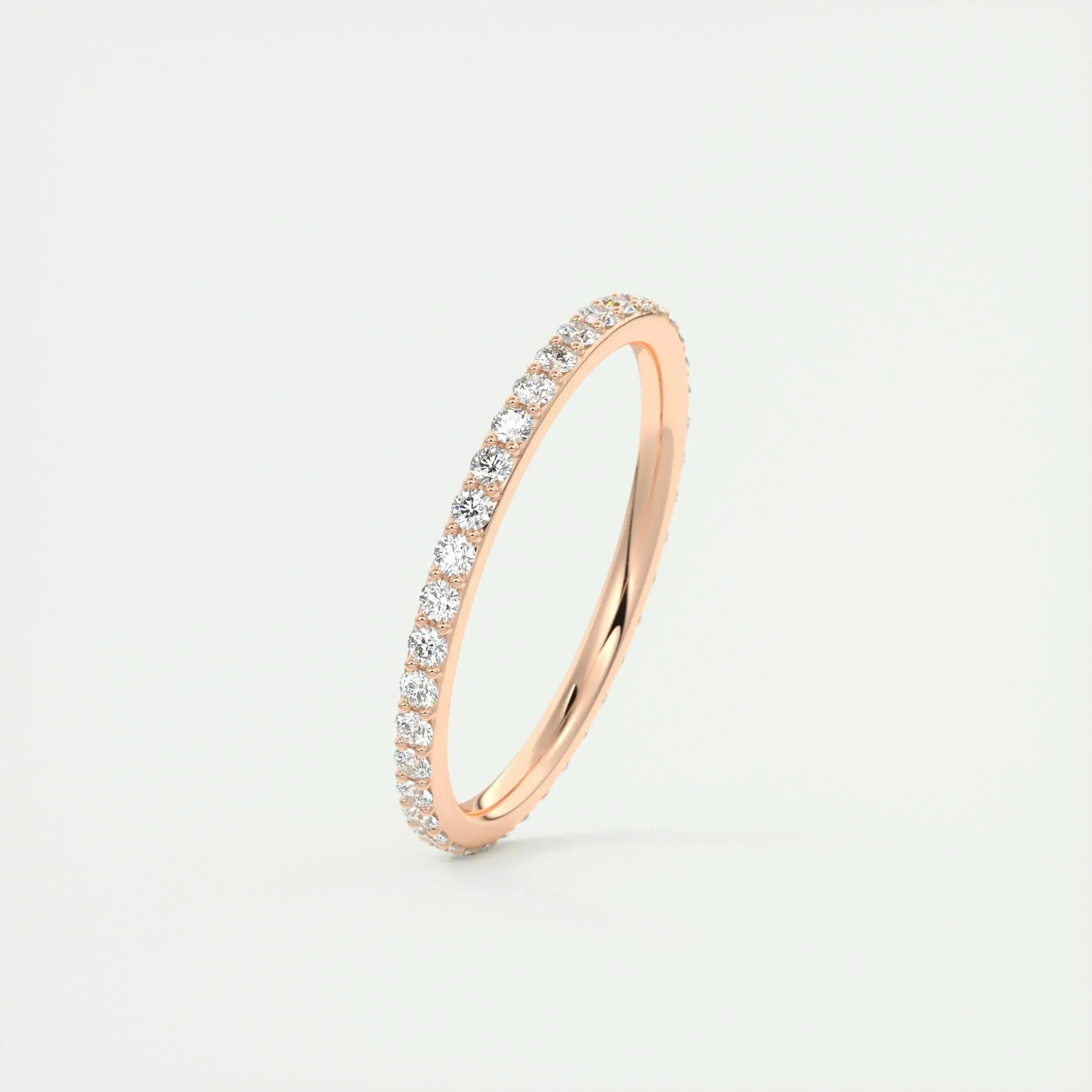 1.5mm Round EF- VVS Lab Grown Diamond Full Eternity Wedding Band