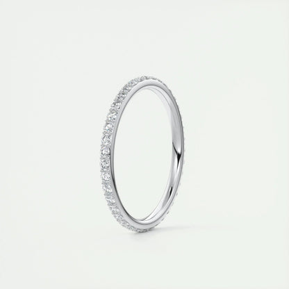 1.5mm Round EF- VVS Lab Grown Diamond Full Eternity Wedding Band