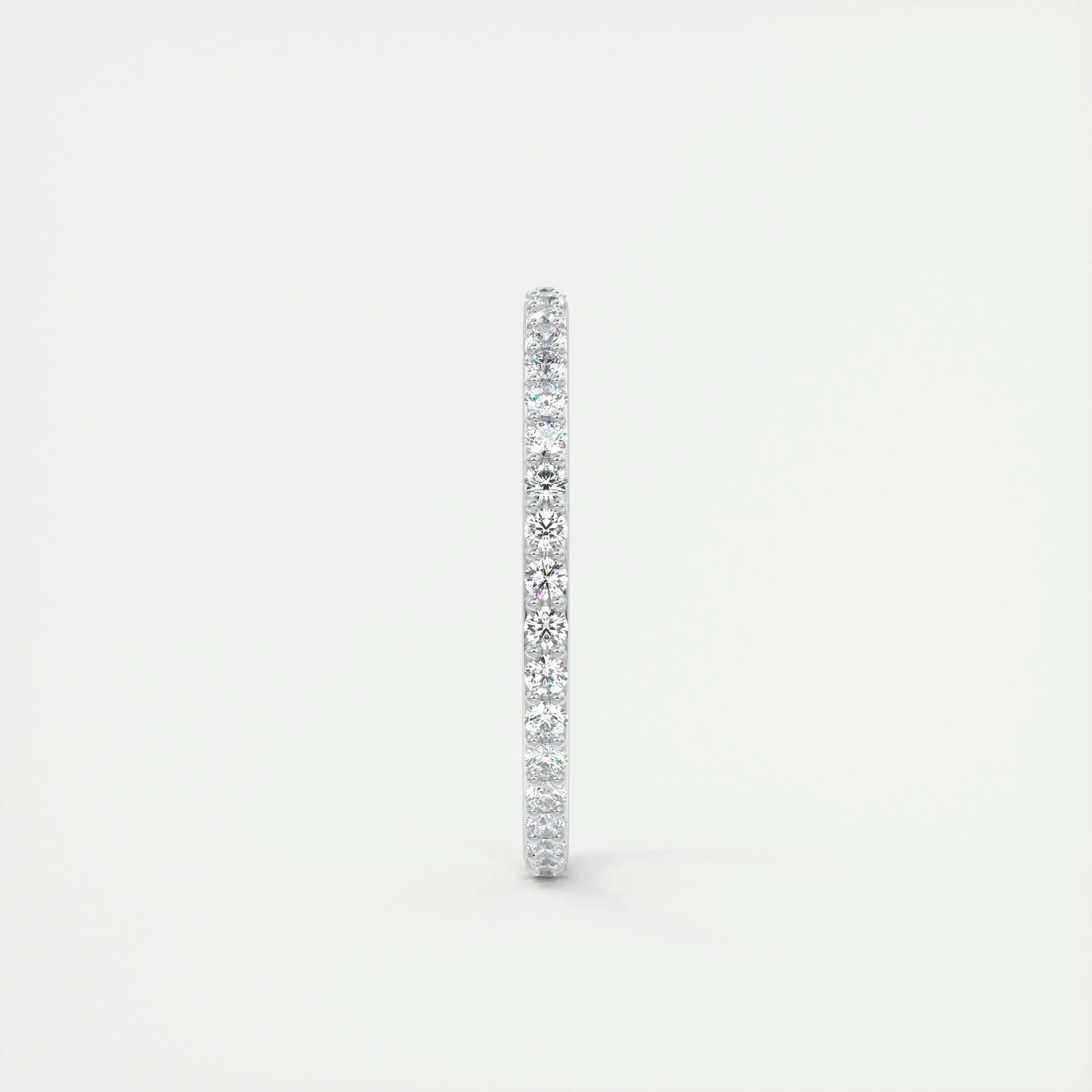 1.5mm Round EF- VVS Lab Grown Diamond Full Eternity Wedding Band