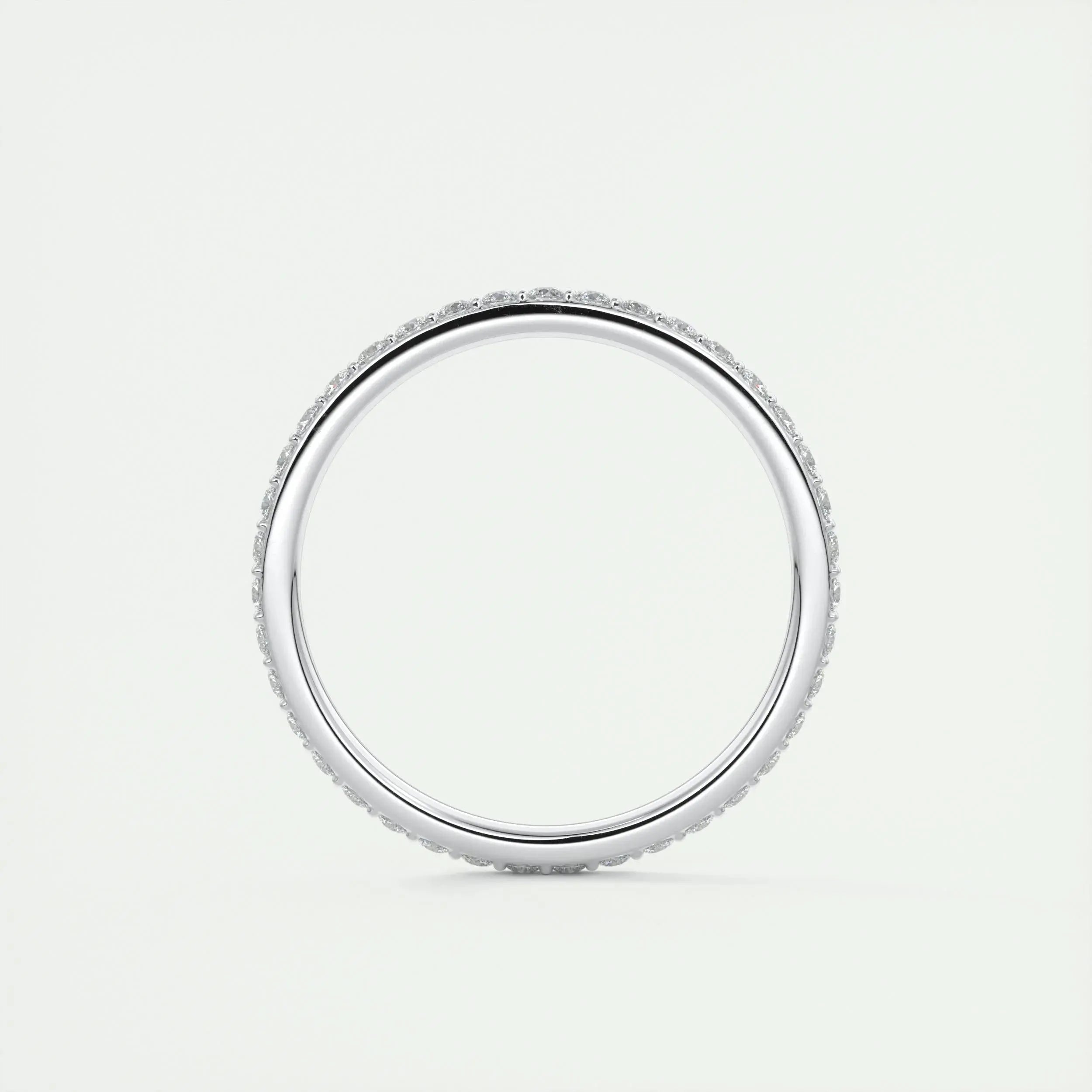 1.5mm Round EF- VVS Lab Grown Diamond Full Eternity Wedding Band