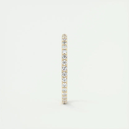 1.5mm Round EF- VVS Lab Grown Diamond Full Eternity Wedding Band