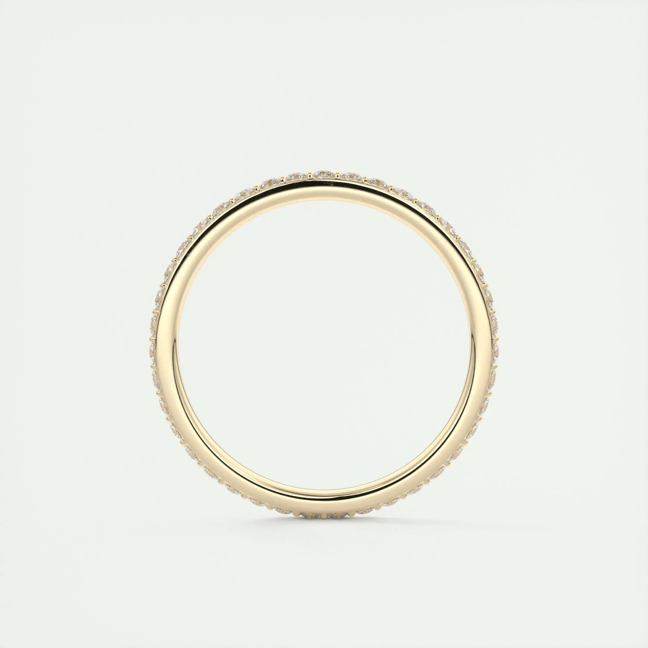 1.5mm Round EF- VVS Lab Grown Diamond Full Eternity Wedding Band