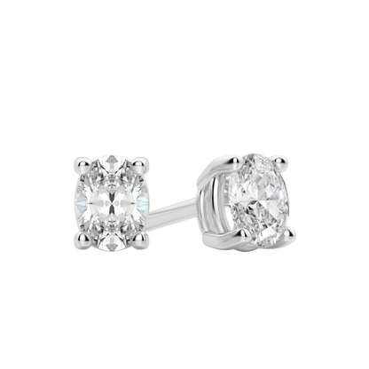 0.50CT - 2.0CT Oval Solitaire D-VVS Lab Grown Diamond Earrings