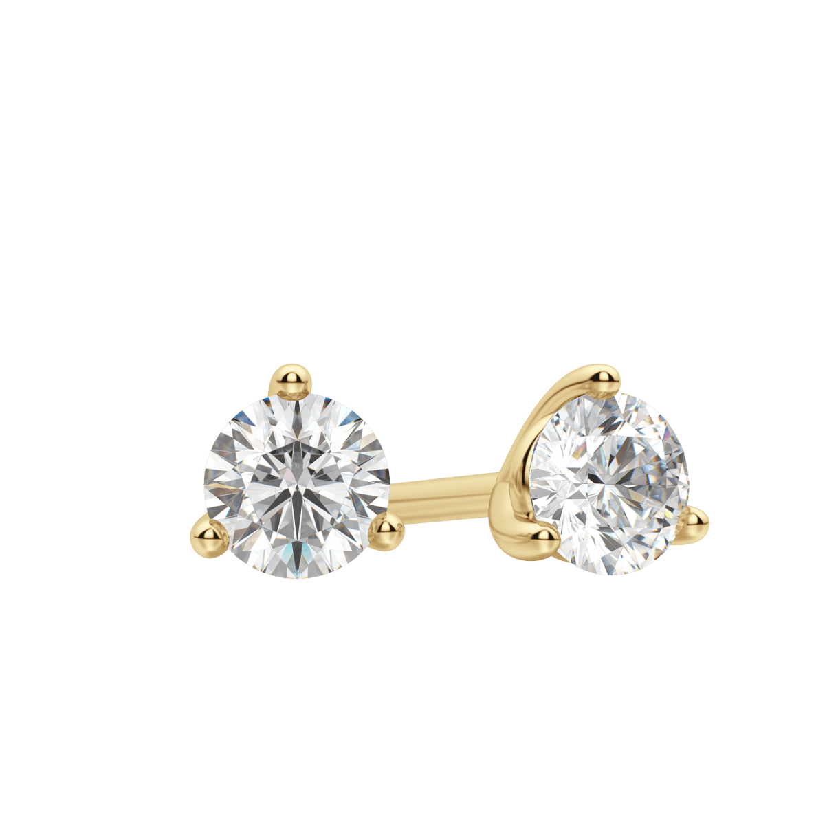 0.50CT - 4.0CT Round Solitaire D-VVS Lab Grown Diamond Earrings