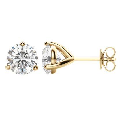 0.50CT - 4.0CT Round Solitaire D-VVS Lab Grown Diamond Earrings