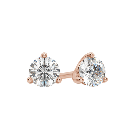 0.50CT - 4.0CT Round Solitaire D-VVS Lab Grown Diamond Earrings
