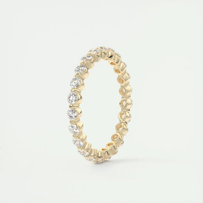 1.80mm Round EF- VVS Lab Grown Diamond Full Eternity Bubble Wedding Band