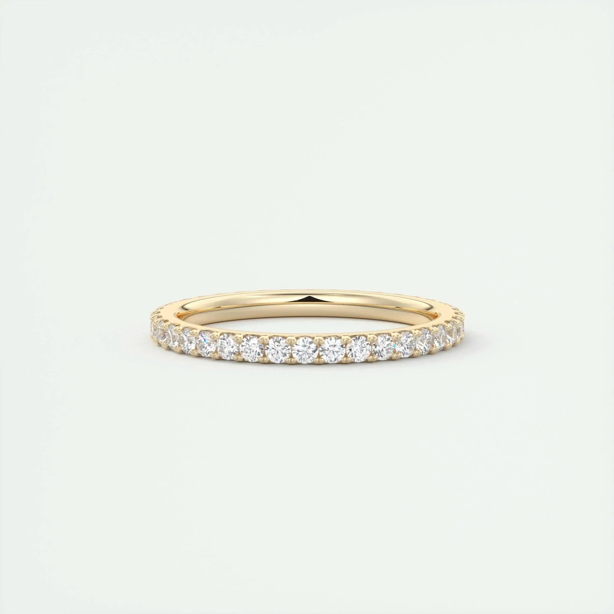 1.8mm Round EF- VVS Lab Grown Diamond Full Eternity Wedding Band