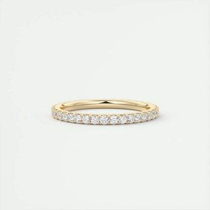 1.8mm Round EF- VVS Lab Grown Diamond Full Eternity Wedding Band