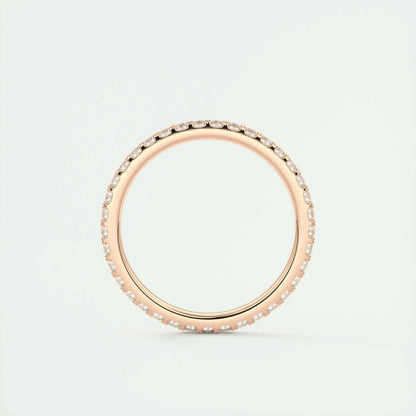 1.8mm Round EF- VVS Lab Grown Diamond Full Eternity Wedding Band