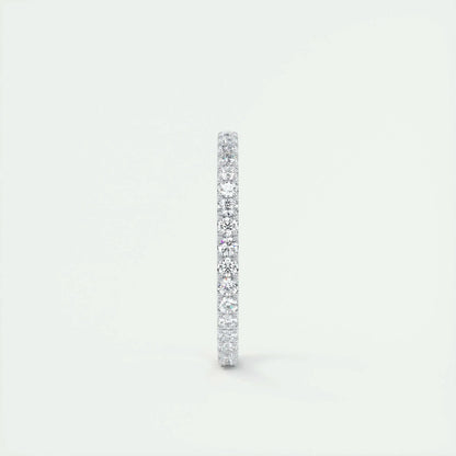1.8mm Round EF- VVS Lab Grown Diamond Full Eternity Wedding Band