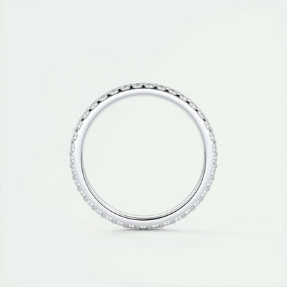 1.8mm Round EF- VVS Lab Grown Diamond Full Eternity Wedding Band