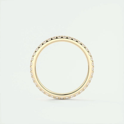 1.8mm Round EF- VVS Lab Grown Diamond Full Eternity Wedding Band