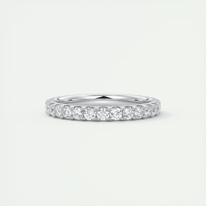 2.0mm Round EF- VVS Lab Grown Diamond Full Eternity Wedding Band