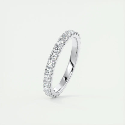 2.0mm Round EF- VVS Lab Grown Diamond Full Eternity Wedding Band