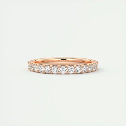 2.0mm Round EF- VVS Lab Grown Diamond Full Eternity Wedding Band