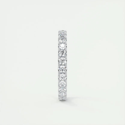 2.0mm Round EF- VVS Lab Grown Diamond Full Eternity Wedding Band