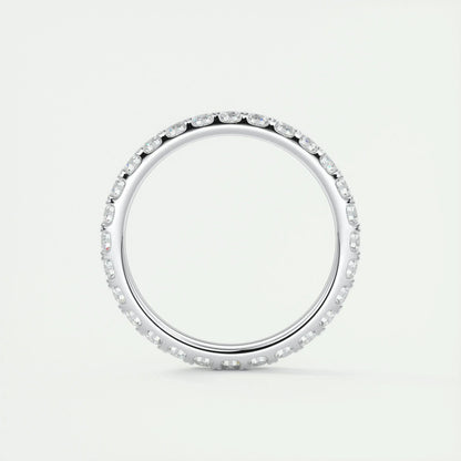 2.0mm Round EF- VVS Lab Grown Diamond Full Eternity Wedding Band