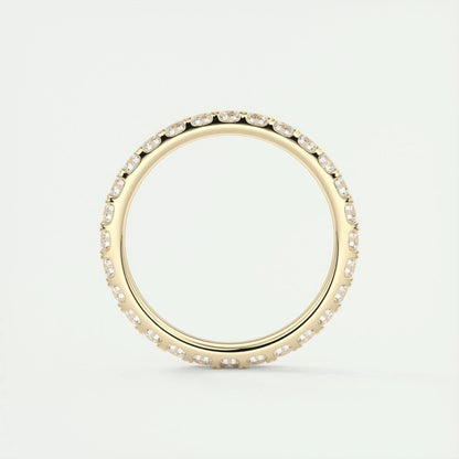2.0mm Round EF- VVS Lab Grown Diamond Full Eternity Wedding Band
