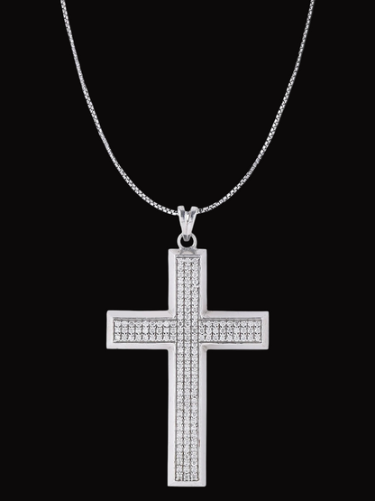 Trending Iced Out Moissanite VVS Diamond Cross Symbol Pendant