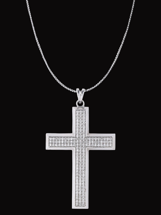 Trending Iced Out Moissanite VVS Diamond Cross Symbol Pendant