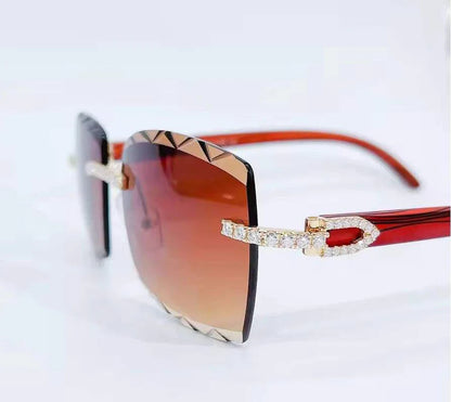 Luxurious Moissanite Diamond Sunglasses