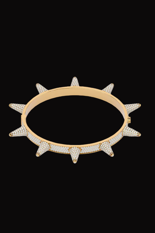 Round Thorn Link Moissanite VVS Diamond Unique Bracelet