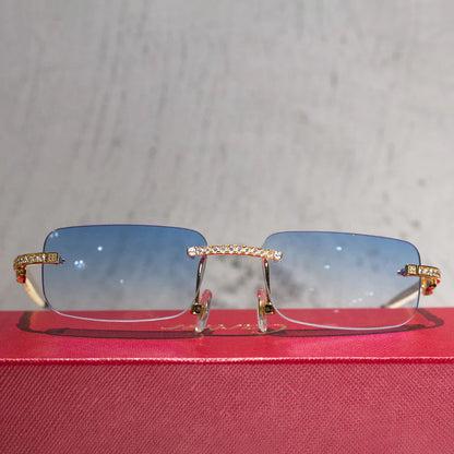 Moissanite Diamond Sunglasses High Quality for Men & Women
